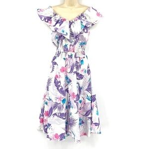 Vintage authentic Hawaiian midi dress sz L